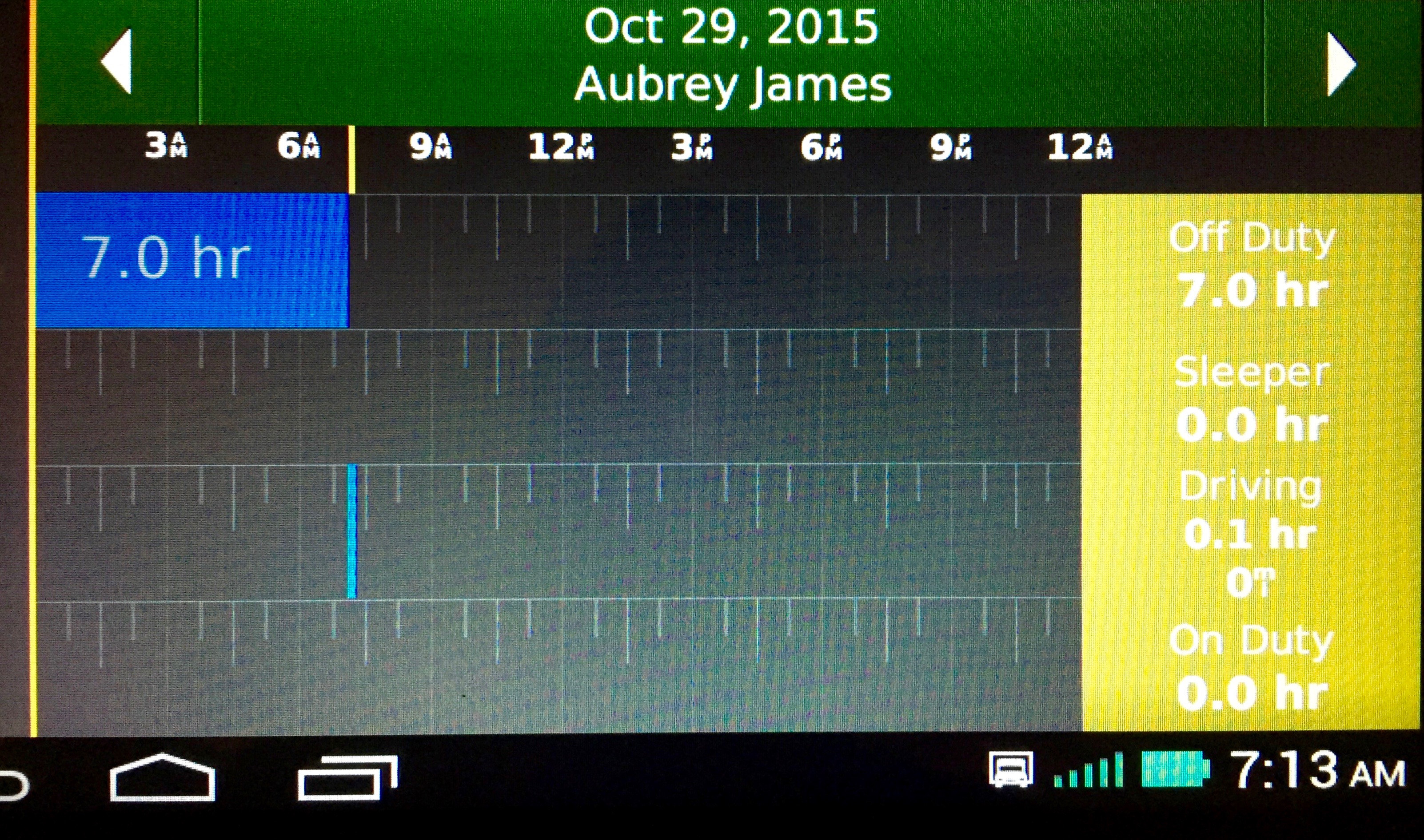 Electronic Logbook Grid Garmin